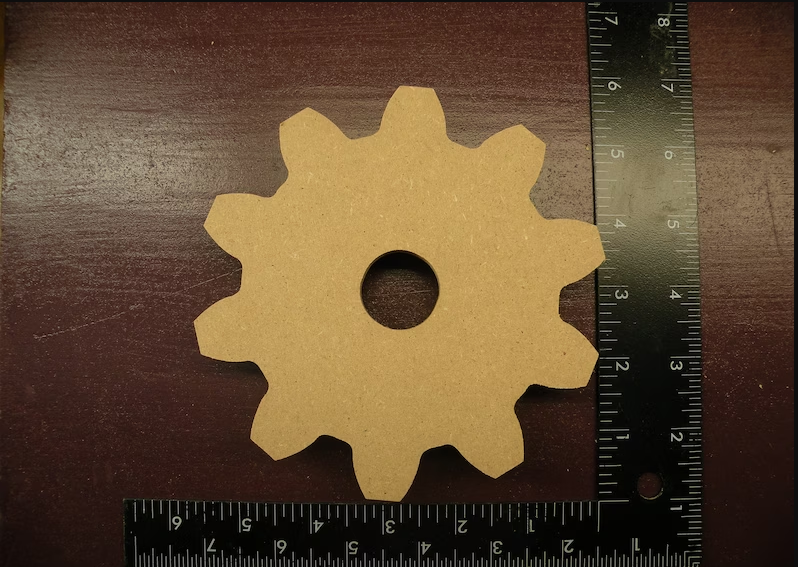 Wooden Gear 5.5 Inches 10 Tooth