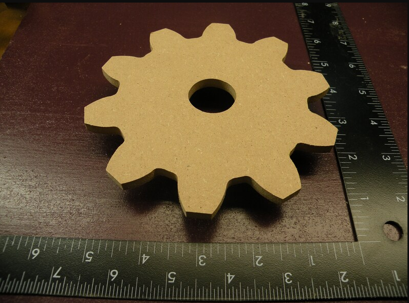 Wooden Gear 5.5 Inches 10 Tooth