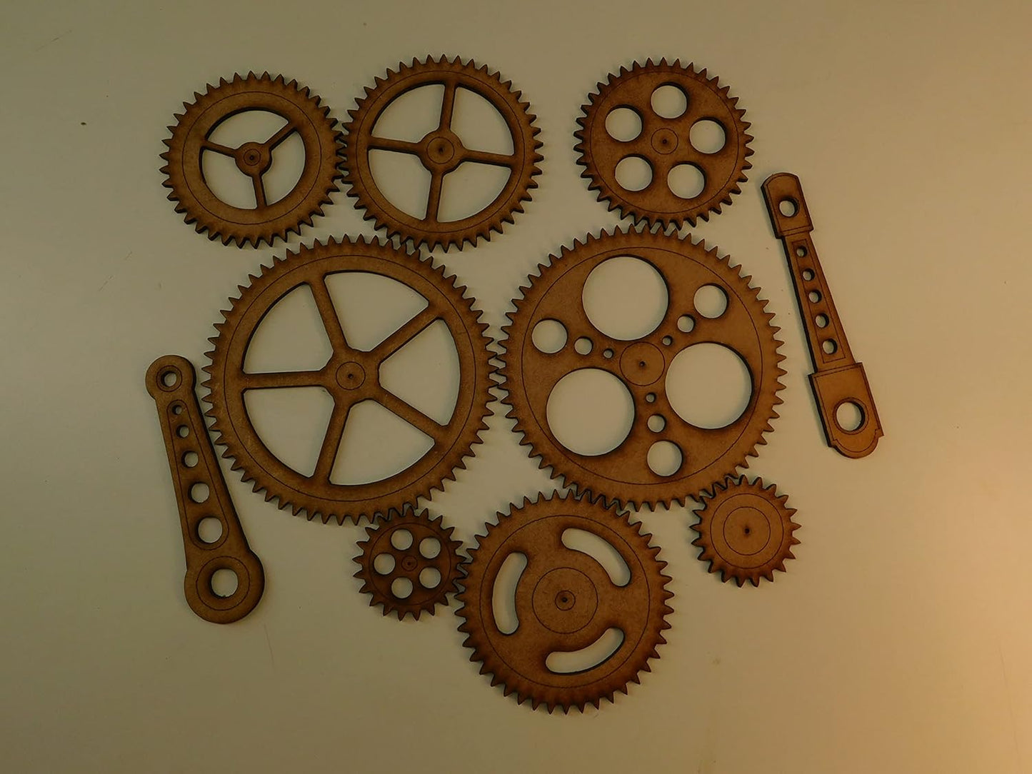 Ten Piece Steampunk Industrial Gear and Pushrod