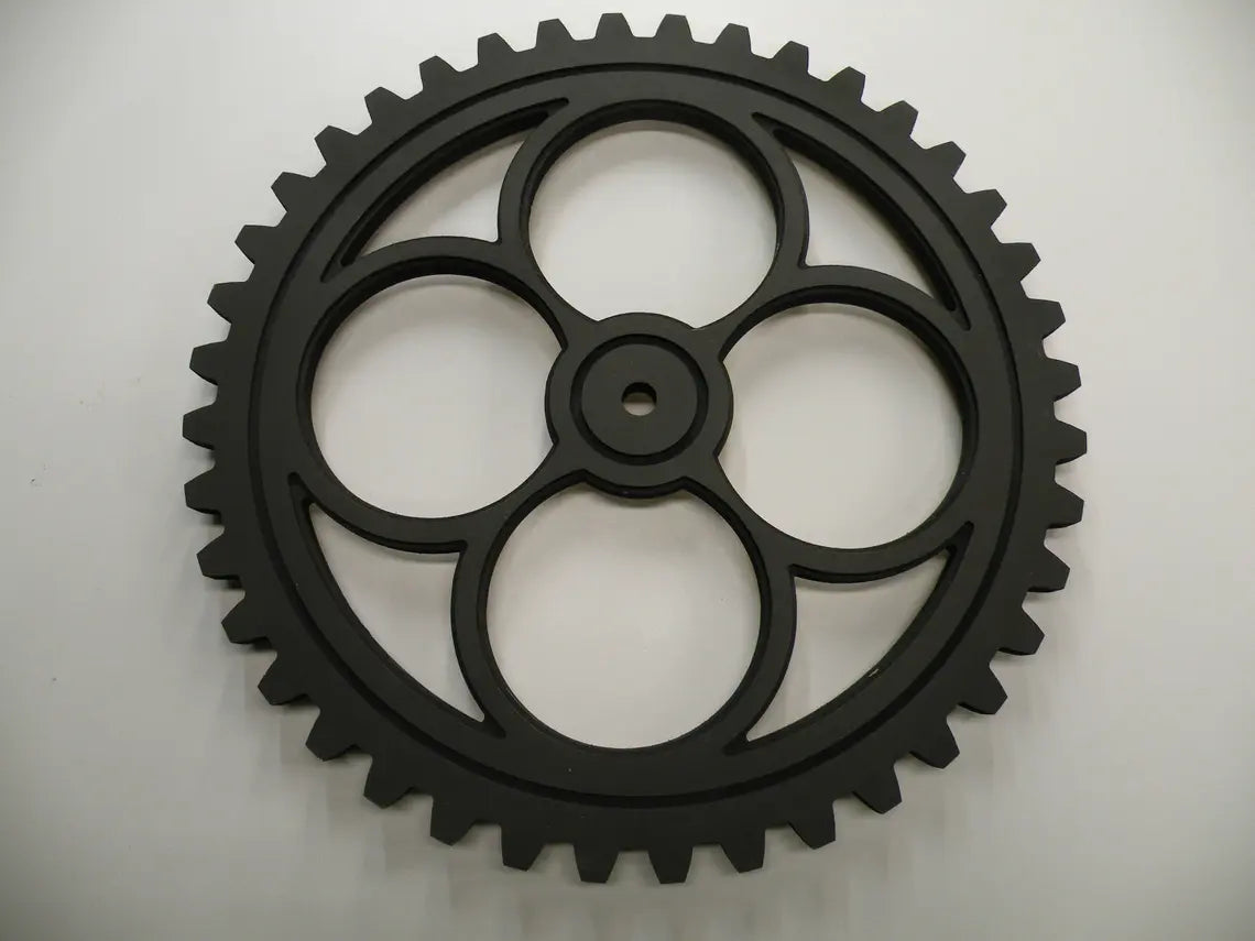 Wood Gear Large - 20 Inches - Wooden Gears - Steampunk Decor - Industrial Design - Americana - Cog - Cogs - FOUR LEAF CLOVER