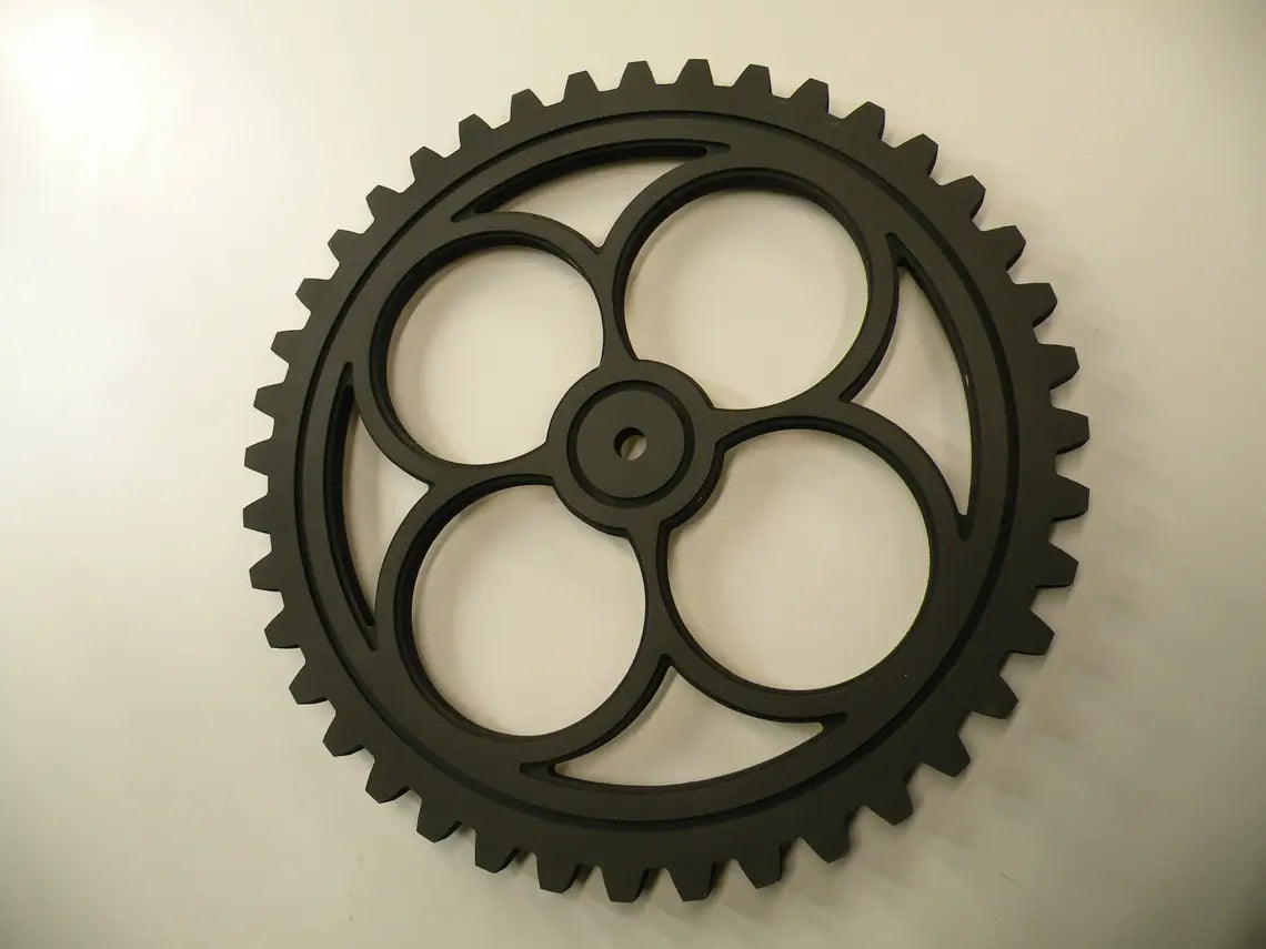 Wood Gear Large - 20 Inches - Wooden Gears - Steampunk Decor - Industrial Design - Americana - Cog - Cogs - FOUR LEAF CLOVER