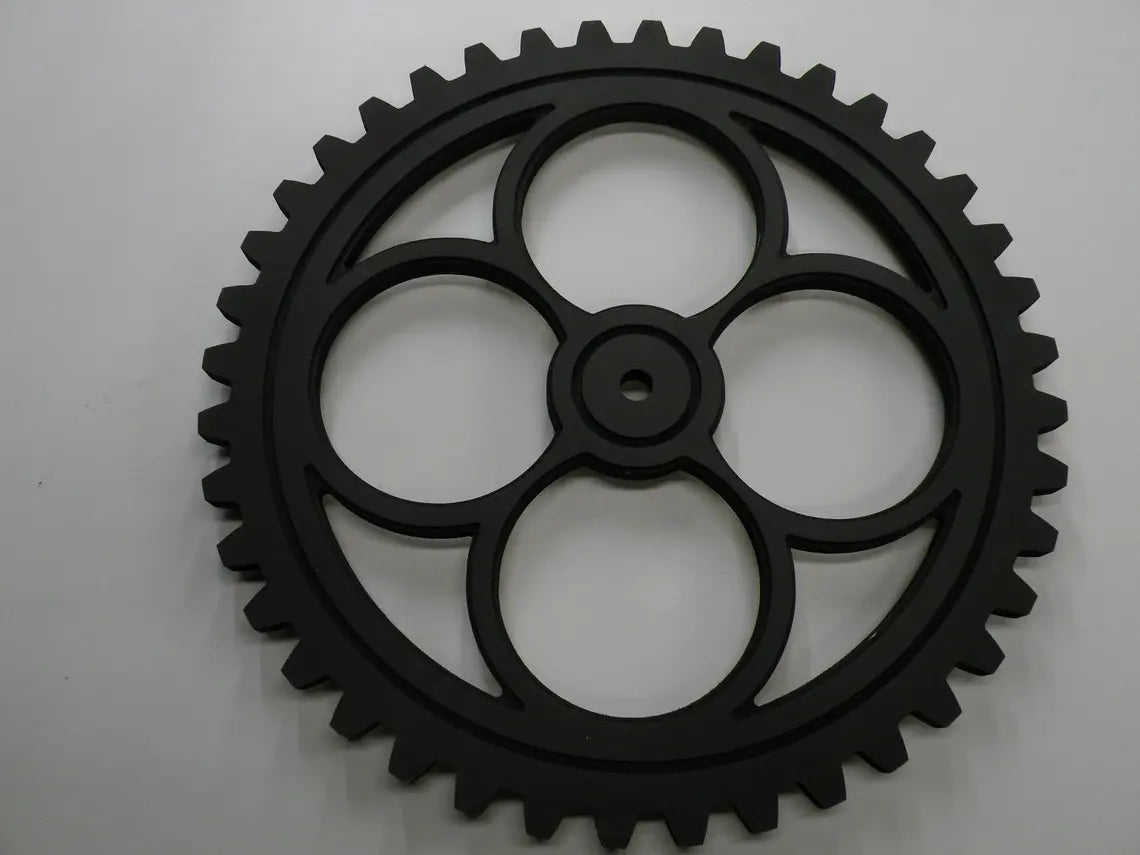 Wood Gear Large - 20 Inches - Wooden Gears - Steampunk Decor - Industrial Design - Americana - Cog - Cogs - FOUR LEAF CLOVER