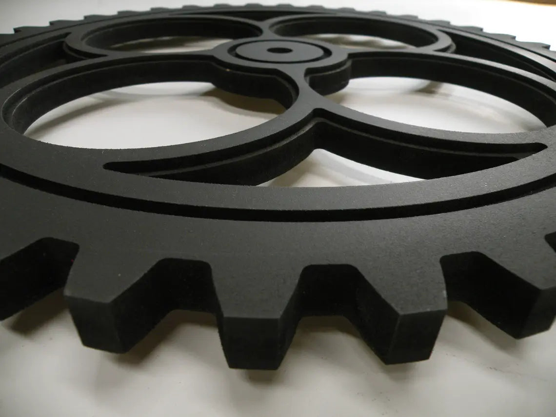 Wood Gear Large - 20 Inches - Wooden Gears - Steampunk Decor - Industrial Design - Americana - Cog - Cogs - FOUR LEAF CLOVER