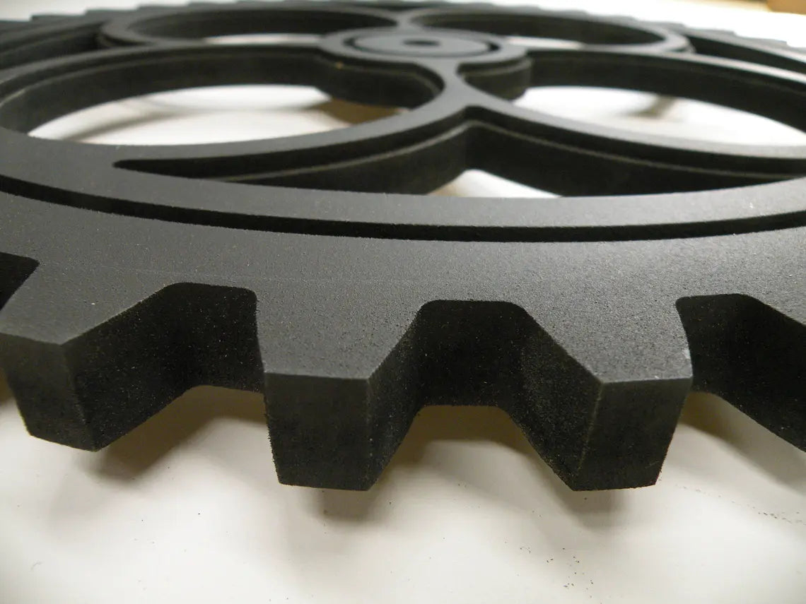 Wood Gear Large - 20 Inches - Wooden Gears - Steampunk Decor - Industrial Design - Americana - Cog - Cogs - FOUR LEAF CLOVER