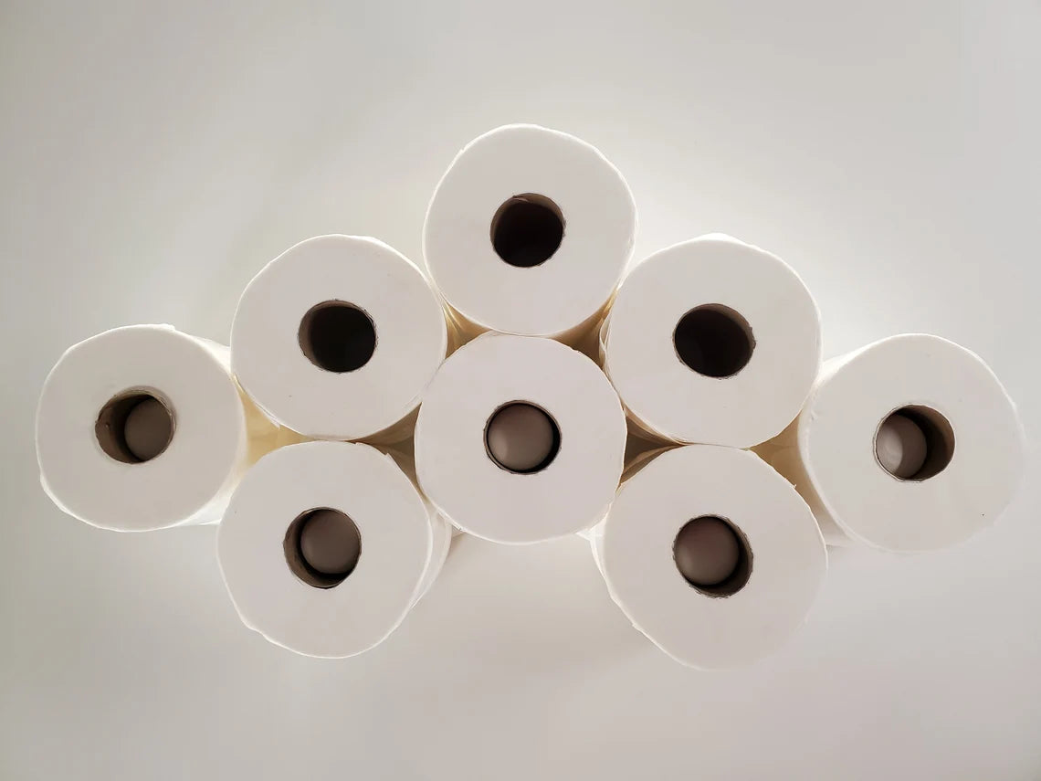 Wave Toilet Paper Holder Toilet Tissue Shelf - Wall Rack - Bathroom - Tissue Paper - Storage - Decor