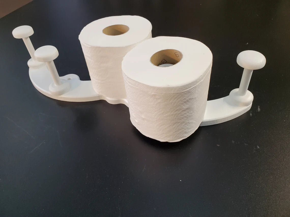 Wave Toilet Paper Holder Toilet Tissue Shelf - Wall Rack - Bathroom - Tissue Paper - Storage - Decor