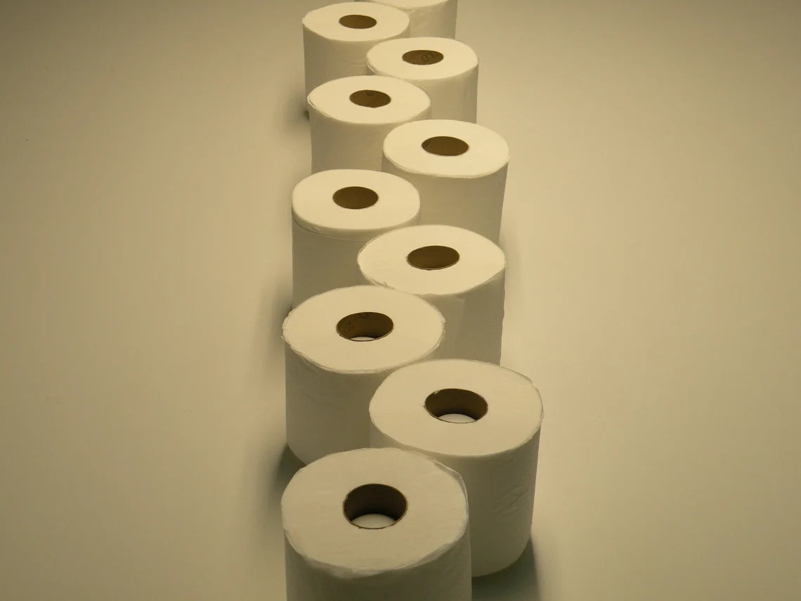 Wave Toilet Paper Holder Toilet Tissue Shelf - Wall Rack - Bathroom - Tissue Paper - Storage - Decor