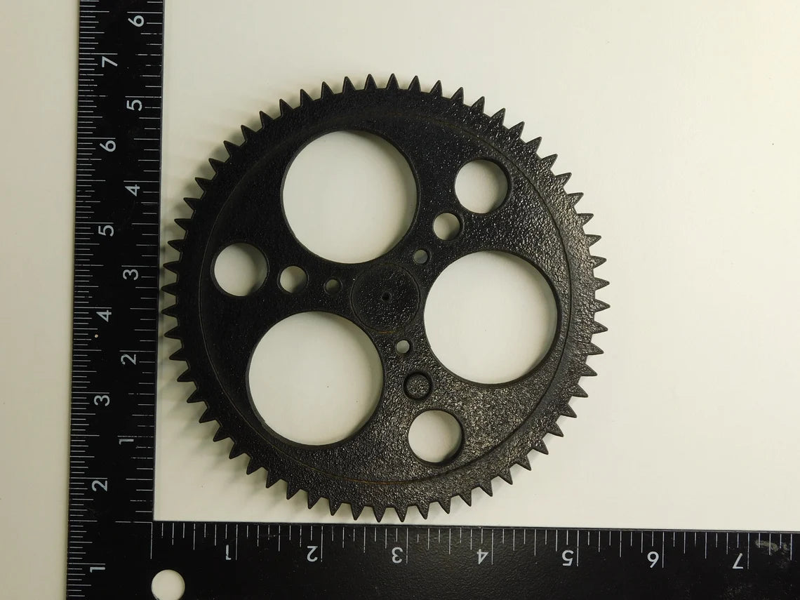 10 Pieces - Steampunk Gears Wall Decor - Eight Gears, Two Push Rods -- Wood Gears