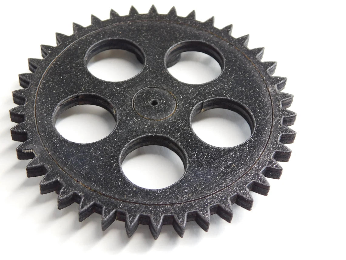 10 Pieces - Steampunk Gears Wall Decor - Eight Gears, Two Push Rods -- Wood Gears