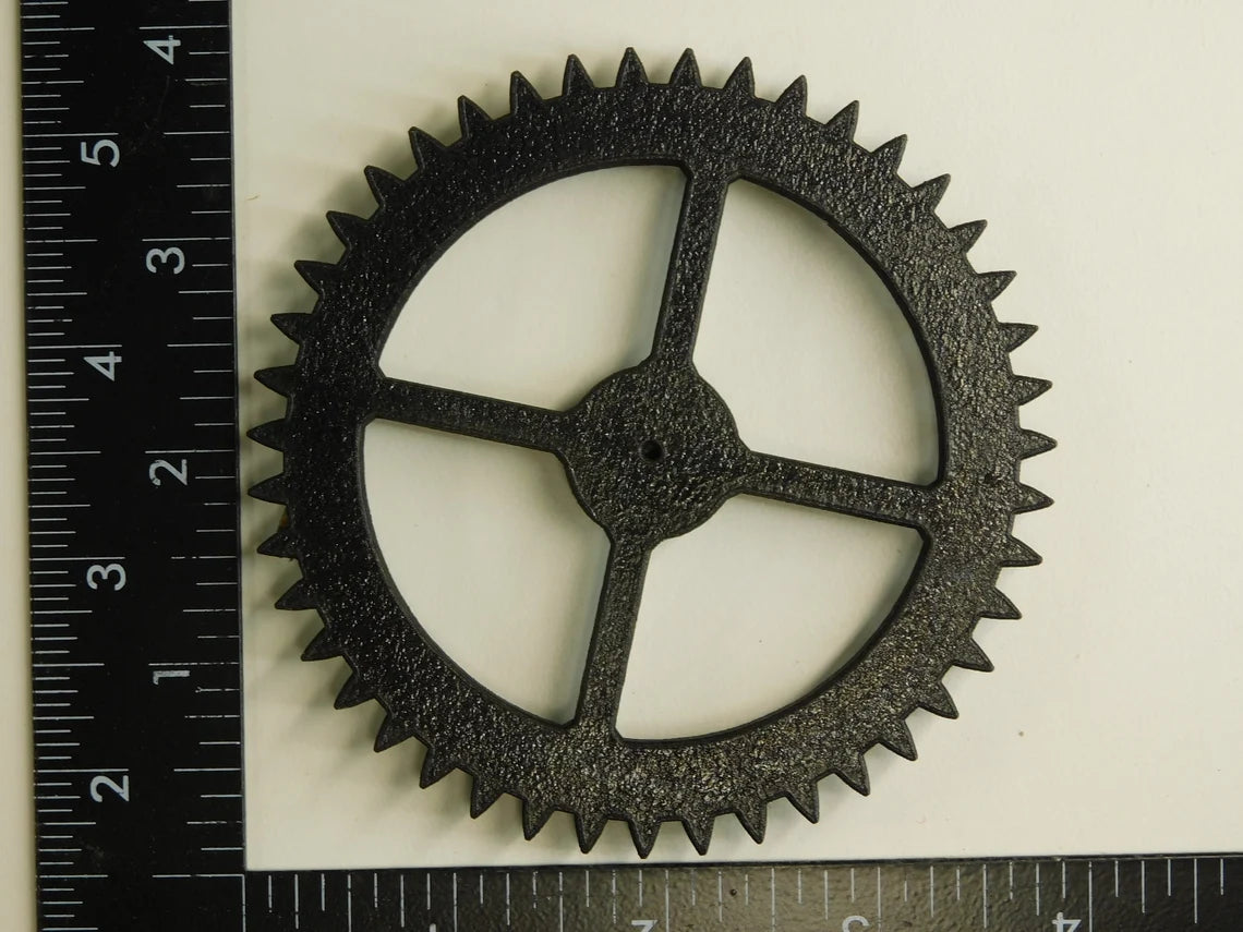 10 Pieces - Steampunk Gears Wall Decor - Eight Gears, Two Push Rods -- Wood Gears