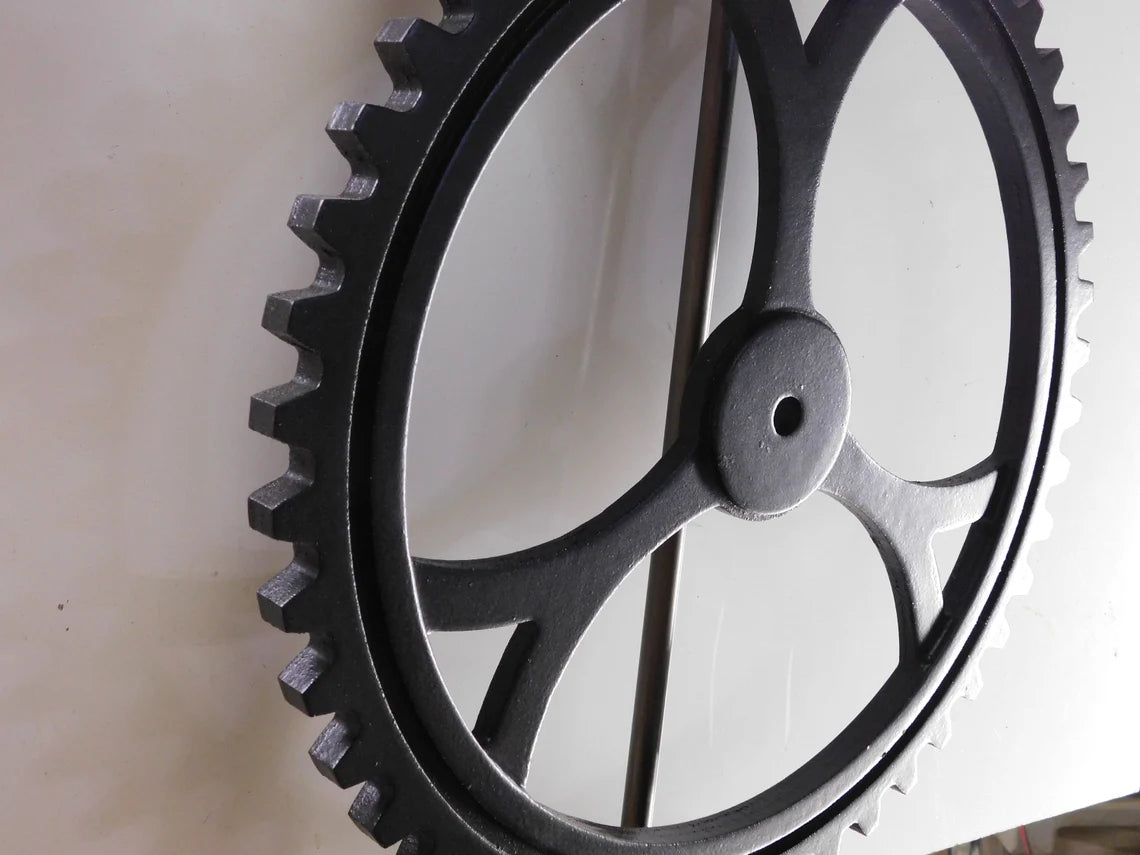 14 in Three Spoke Gear 46 Tooth Steampunk Stem Industrial Cog Cogs Large Gear Gears