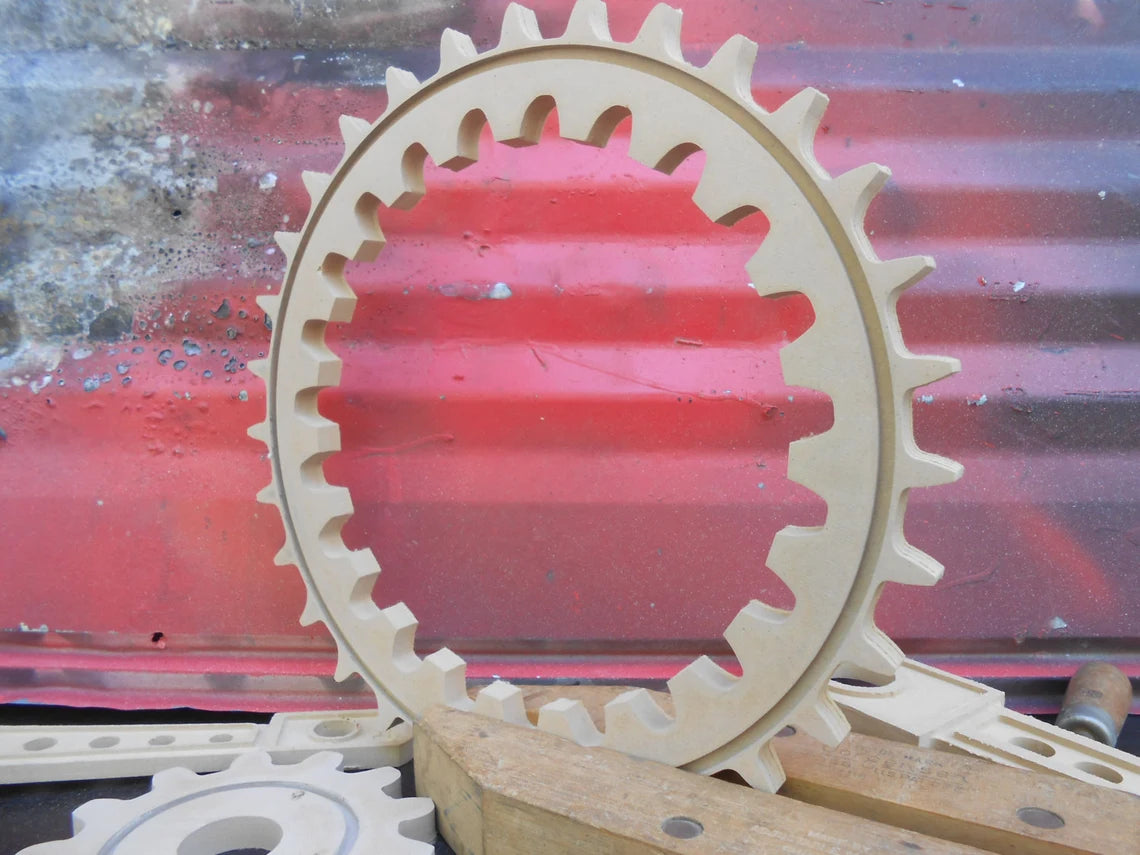 Wooden Gear, 15 inch Gear / Cog Decoration Wall Hanging' Steampunk' Industrial' Foundry Gear