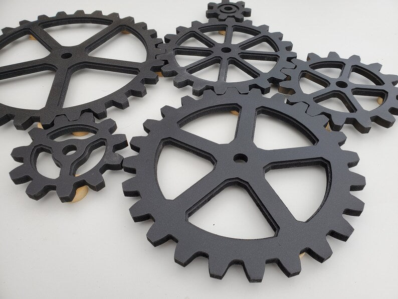 Painted Six Gear Set - Black